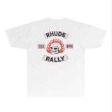 Rhude T Shirts Printed Trendy Pure Cotton