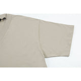 Fog Essentials T Shirts Spring/Summer FOG Season 9 Double Line Flocking Letter V-Neck Short Sleeves