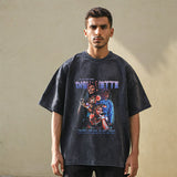 Mens Vintage T Shirt Short Sleeve T-Shirt Men
