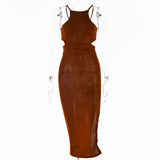 Women Dress Fashion Sexy Lace-up Dress