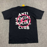 Anti Social Club T Shirt Short Sleeve Letter Print T-shirt Men and Women Loose