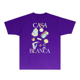 Casablanca T Shirts Fashion Print Street