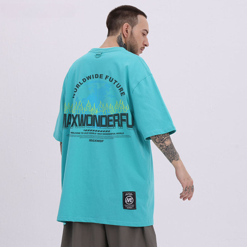Men T-Shirt Versatile Casual Loose