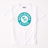 New Women's Short Sleeved T-shirt with Letters on The Deer S