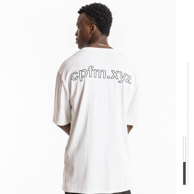 Cpfm T Shirt Printed Smiley Face Short Sleeve T-shirt