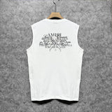 Amiri tank top letter angel ball print