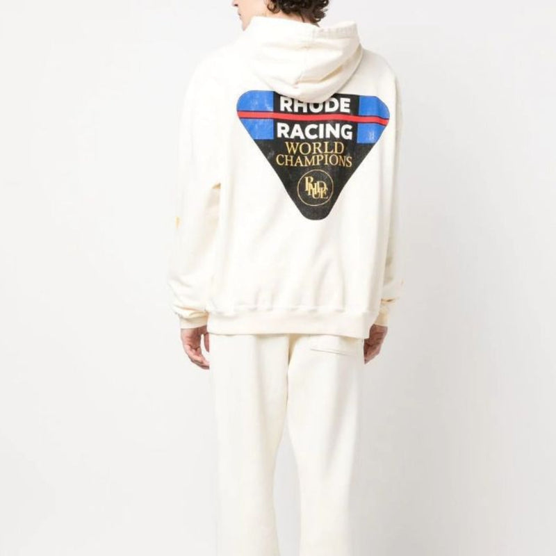 Rhude Hoodie Triangle Label Letter Print Hooded Sweater Hoodie Jacket