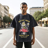 Mens Vintage T Shirt Short Sleeve T-Shirt Men's and Women's