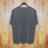 Amiri washed t-shirt brown flying eagle printing short sleeve
