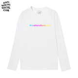 Anti Social Club T Shirt Men 'S Clothing Print Long Sleeve T-shirt Cotton Loose