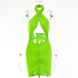 Women Dress Sexy Hot Girl Pleated Dress