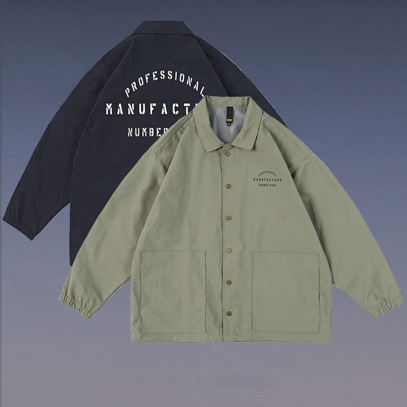 Women Jackets Lapel Retro Casual