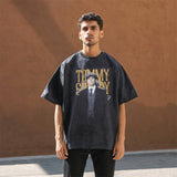 Mens Vintage T Shirt Printed Vintage Short Sleeve T-Shirt