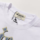 MAJESTIK T Shirts Cowboy Graphic Crop Tee Hot Diamond