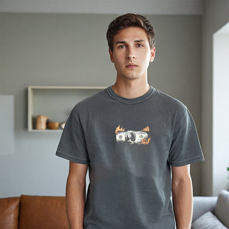 Mens T Shirts Spring Summer Short Sleeve T-Shirts Loose