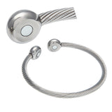 Bracelet Hip Hop Open Magnetic Bracelet Stainless Steel Health Germanium Bracelet Spectrum Royalty