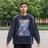 Mens Vintage Long Sleeve Shirt Retro Long Sleeve T-Shirt Men