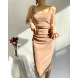 Women Dresses Dress Pleated Backless Sexy