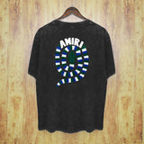 Amiri Washed Distressed T Shirt Printed Trendy Pure Cotton