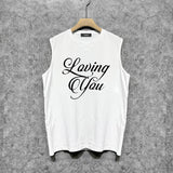 Amiri tank top pink letterprinting