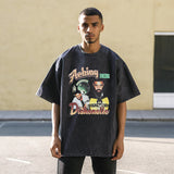 Mens Vintage T Shirt Short Sleeve T-Shirt Men