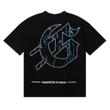 Godspeed T Shirts Skull Gentleman Rose Print Cotton Casual Short Sleeve Men and Women