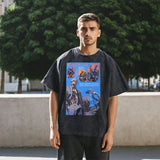 Mens Vintage T Shirt Cotton Washed