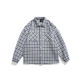 Unisex Shirt Vintage Plaid Loose