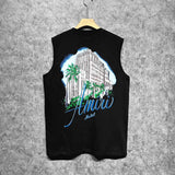 Amiri tank top urban forest printing