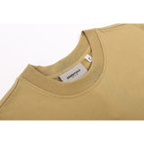 Fog Essentials T Shirts Spring/Summer Double Line Plastic Letter Crew Neck Short Sleeves