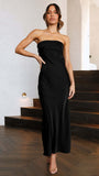 Women Dress Elegant Socialite Satin Dress
