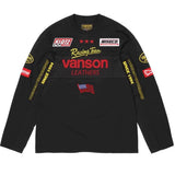 Colorblock embroidered long-sleeved t-shirt