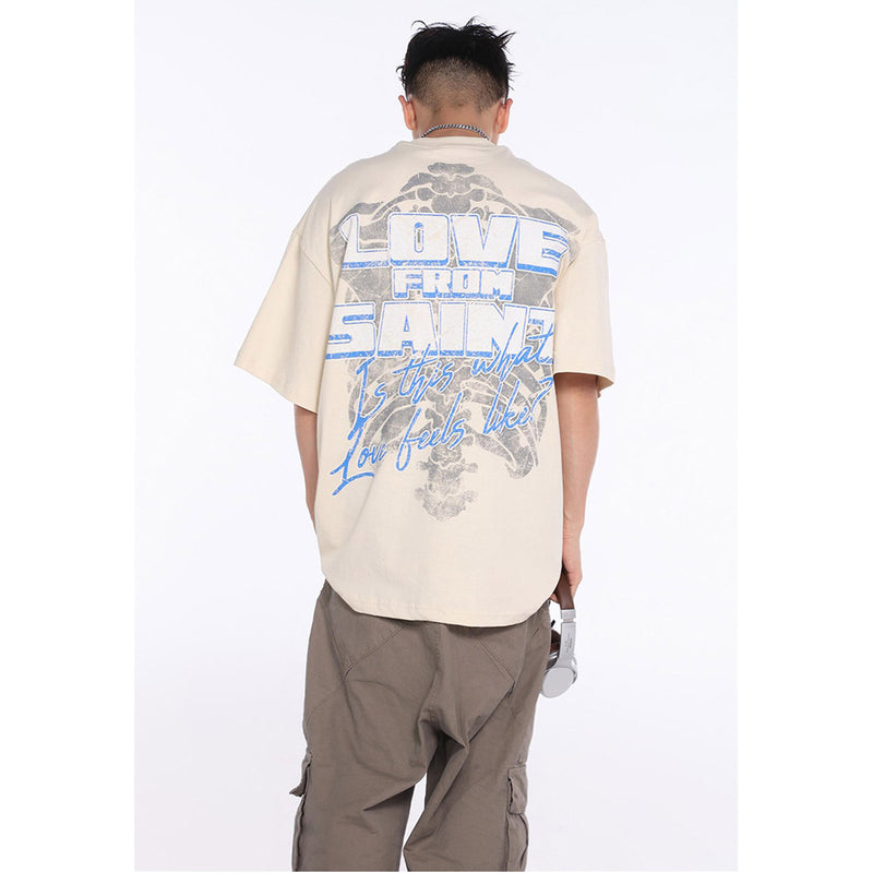 Unisex T-Shirts Saint Michael's Skeleton Print T-Shirt