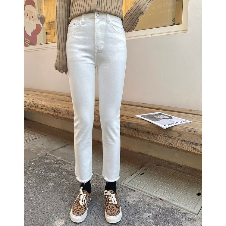 Women Jeans Close-Fitting and Slim-Fitting Casual All-Match Stretch