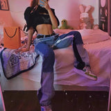 Gallery Dept Pant Splash Ink Patchwork Retro High Street Men's and Women's Flared Jeans