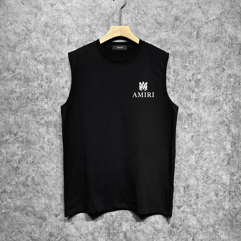 Amiri tank top small spider letter horizontal stripprinting