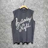 Amiri tank top with slanted art word printing