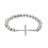 Bracelet Stainless Steel Color Retaining Hip Hop Bracelet Cross Pendant Stitching Crosses Royalty
