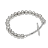 Bracelet Stainless Steel Color Retaining Hip Hop Bracelet Cross Pendant Stitching Crosses Royalty