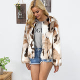 Women Fur Jacket Fashion Plush Coat