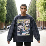 Mens Vintage Long Sleeve Shirt Long Sleeve T-Shirt Men's Cotton