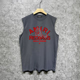 Amiri tank top big bad wolf letterprinting