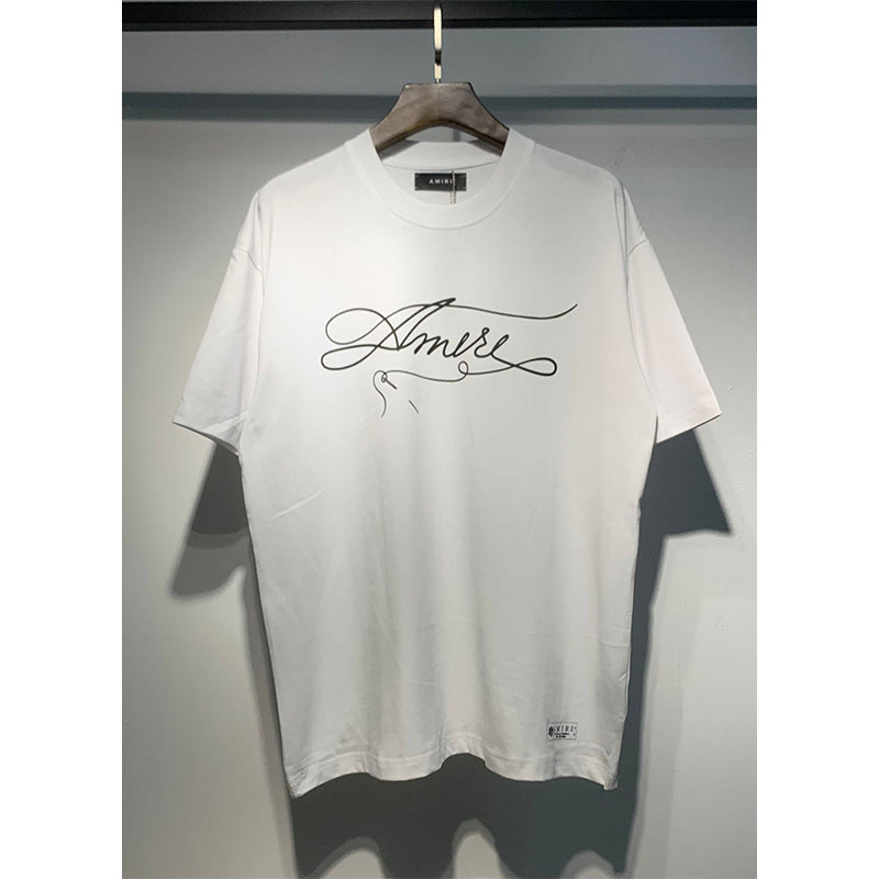 Amiri T Shirts Fashion Print Couple High Street