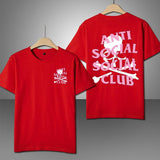 Anti Social High Quality Summer Luxury Print Letter T-Shirt