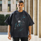 Mens Vintage T Shirt Skull T-Shirt High Street Short Sleeve