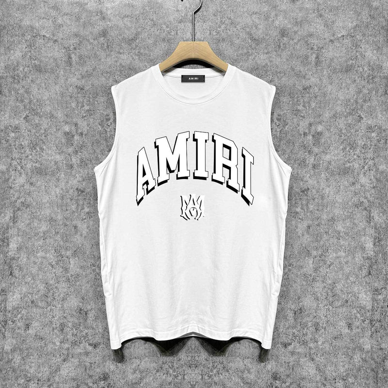 Amiri tank top spider projection printing