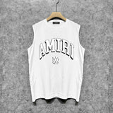 Amiri tank top spider projection printing