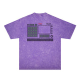 Amiri Washed Distressed T Shirt Printed Trendy Pure Cotton