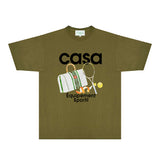 Casablanca T Shirts Fashion Print Street
