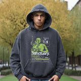 Mens Vintage Hoodie print hooded sweater for men and women autumn
